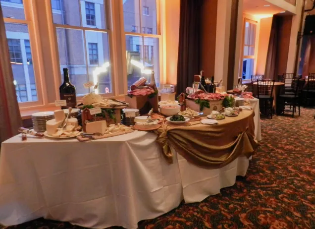 large table of food